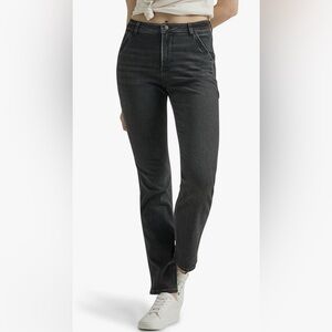 Wrangler high rise true straight cropped jeans